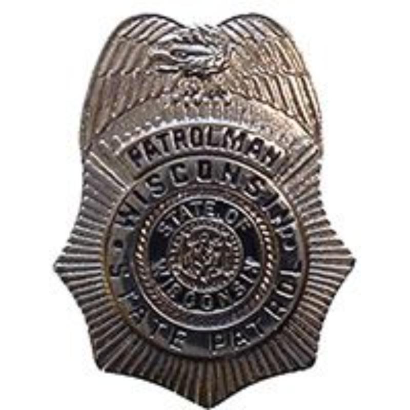 P02649 Pin - Police decal, Wisconsin - 1 in.