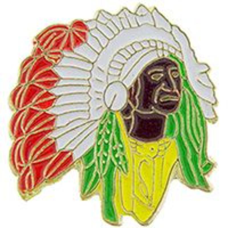 P61174 Pin - Indian, Chief - 1 in.