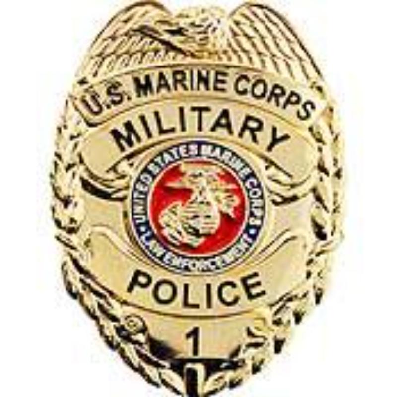 P02742 Pin - USMC, decal, MP - 1.625 in.