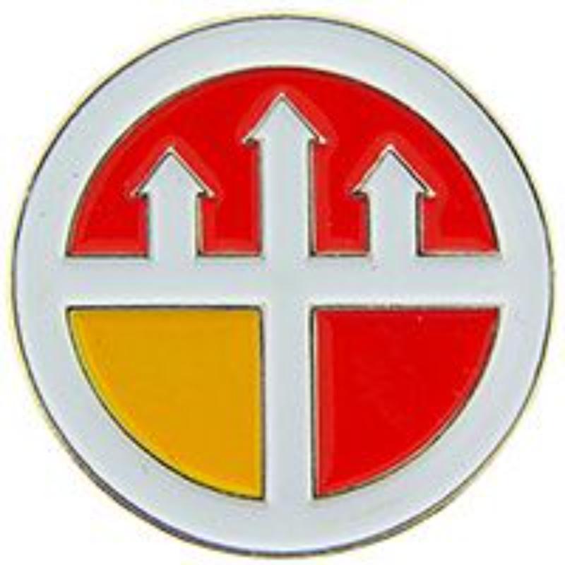 Army Corps of Engineers Command Pin - Gold - 1 in. - Durable Design