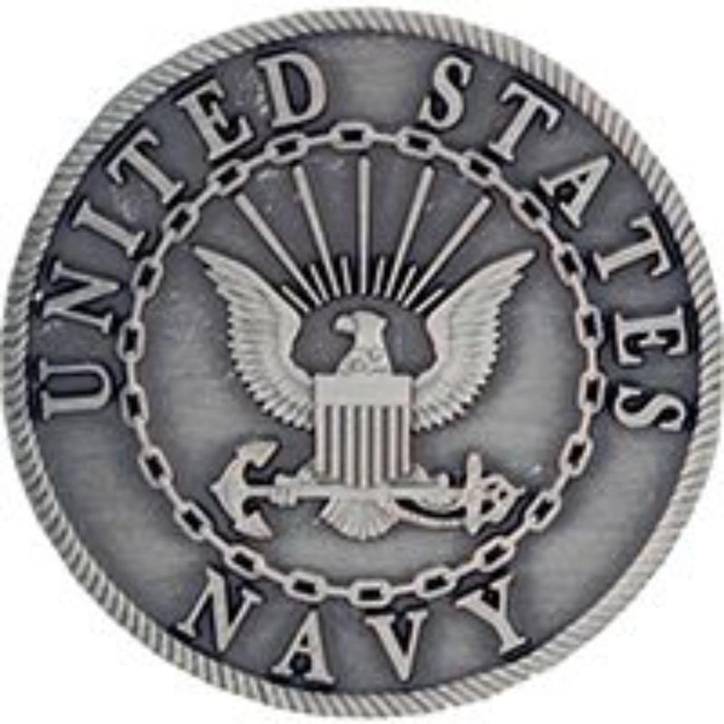 P62549 Pin - USN Logo - Pewter - 1 in.