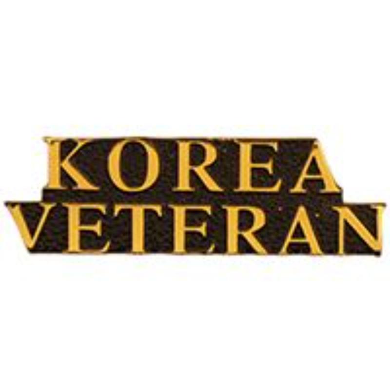 P62778 Pin - Korea, Script Veteran - 1.5 in.