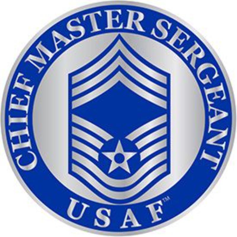 P03113 Rank - USAF, E9, CMS - Large - 1.125 in.