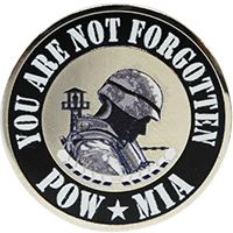 P62891 Pin - Pow Mia, Never Forget - 1 in.