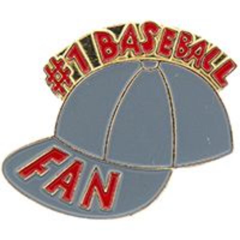 P63613 Pin - Baseball, Fan No. 1 - 1 in.
