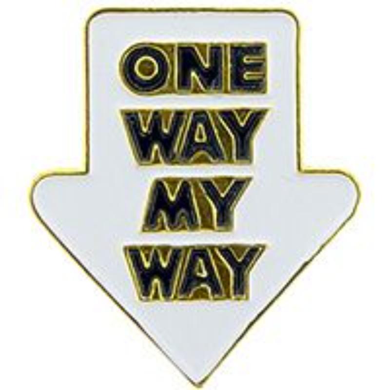 P63636 Pin - One Way My Way - 1 in.