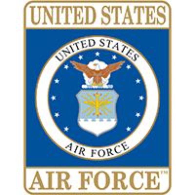 P64018 Pin - USAF Emblem Rectangle - 1 in.