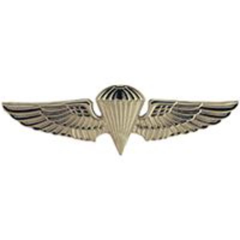 P64044 Mini Wing Pin - USN & USMC Paratrooper, Basic - Silver - 1.5 in.