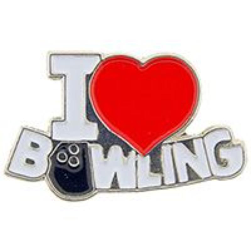 P03905 Pin - Bowling, I Heart - 1 in.
