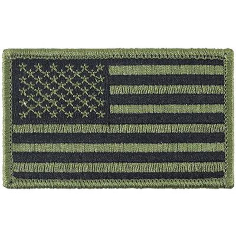 PM0120 Patch - Flag, USA, OD - Left - 3.38 x 2 in.