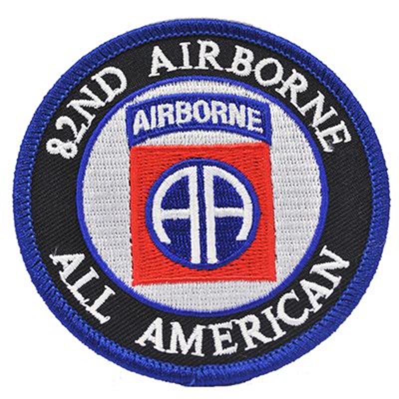PM0179 Patch - Army, 82nd Airborne - All American - 3 Piece - 3.63 in.