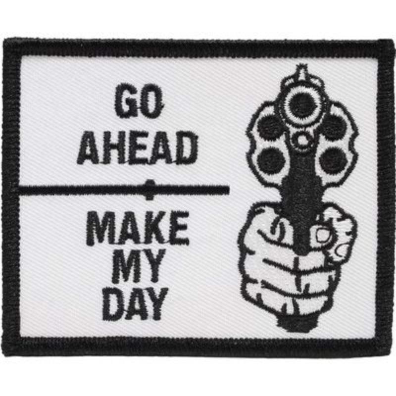 PM0267 Patch - Gun, Go Ahead Make - 3.5 x 2.5 in.