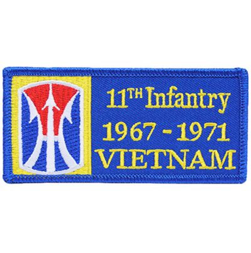 PM0317 Patch - Vietnam, decal, Army, 11th 1967-1971 - 4.13 x 2 in.