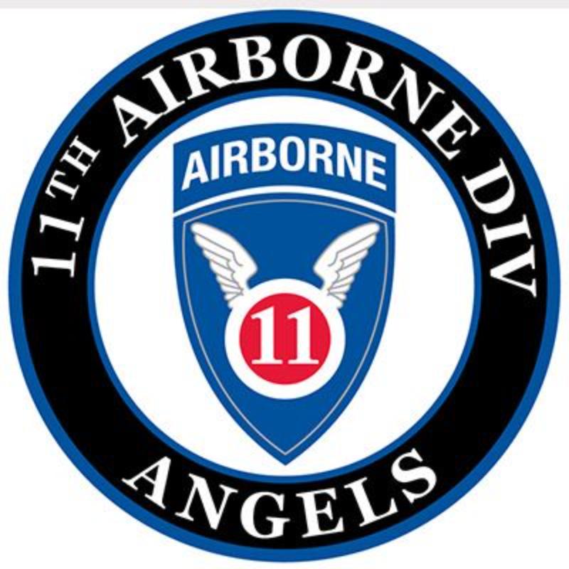 PM0417 Patch - Army, 11th Airborne Angels - 3.63 in.