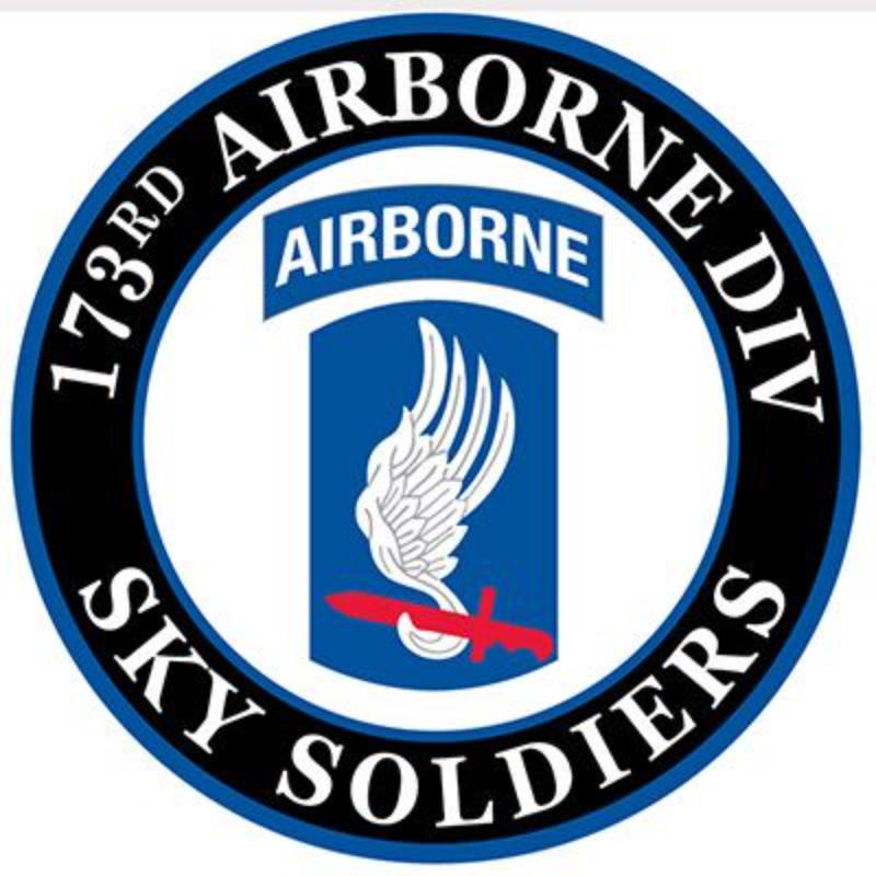 PM0430 Patch - Army, 173rd Airborne - Sky Soldiers - 3.63 in.