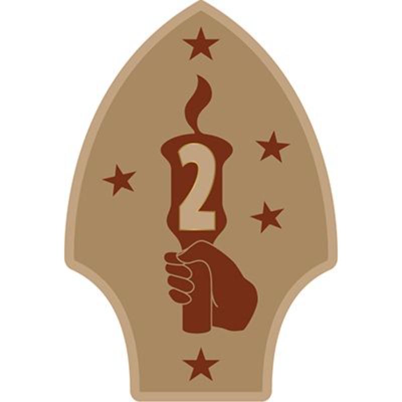 PM0602 Patch - USMC, 2Nd Division - Desert - 3.5 in.