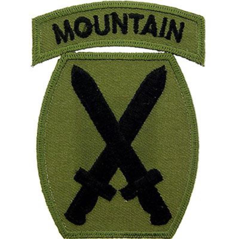 PM0779 Patch - Army, 10Th Mountain Division Division - 3.25 in.