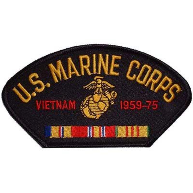 Vietnam USMC Veteran Patch - Multicolor - 5.25 x 3 in. - Durable Fabric