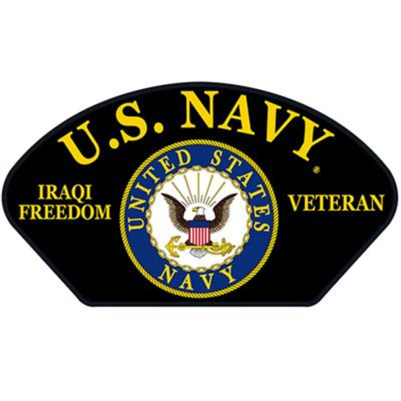 PM1492 Patch - Iraqi, Hat, USN - Desert - 5.25 x 3 in.