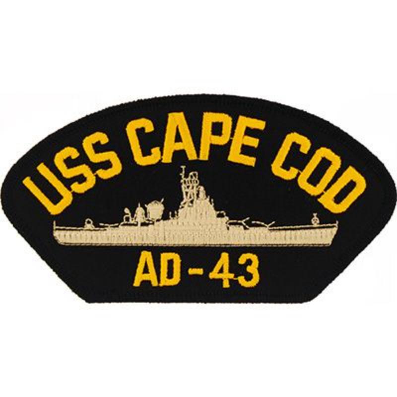 PM1544 Patch - USS, Cape COD - 5.25 x 3 in.