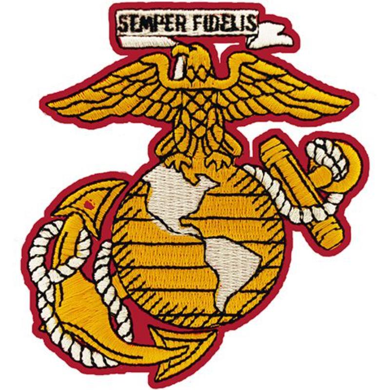 PM1685 Patch - USMC EGA - Yellow & White - 4 Piece - 4.23 in.