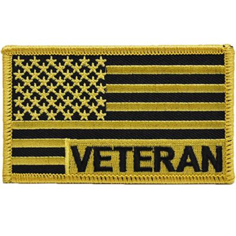 PM3054 Patch - Flag, USA, Desert Veteran - Left - 3.5 x 2.13 in.