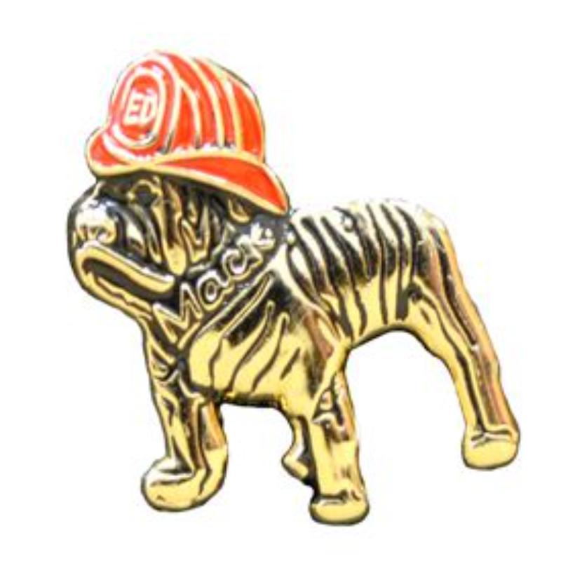 P05767 Pin - Fire, Dog, Mack, Firehat - 1 in.