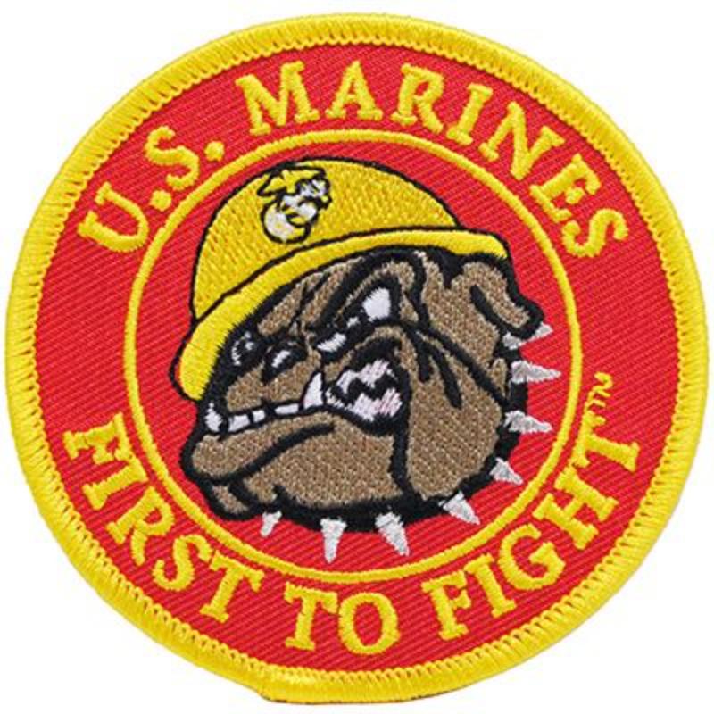 PM5134 Patch - USMC, Bulldog, Logo - 3.63 in.