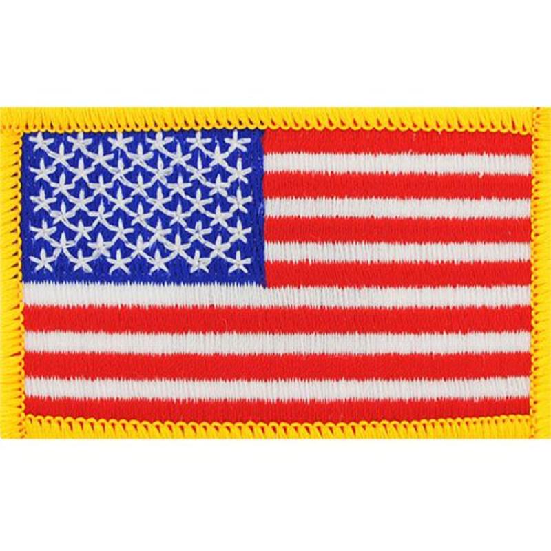 PM7001 Patch - Flag, USA, Gold - 5 Piece - 4.88 in.