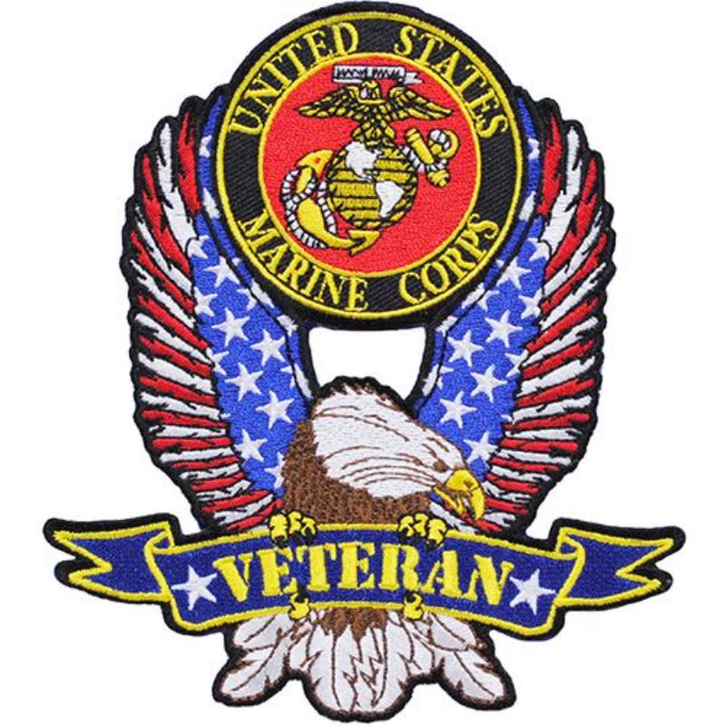PM7275 Patch - USMC, Veteran Eagle - 5.13 in.