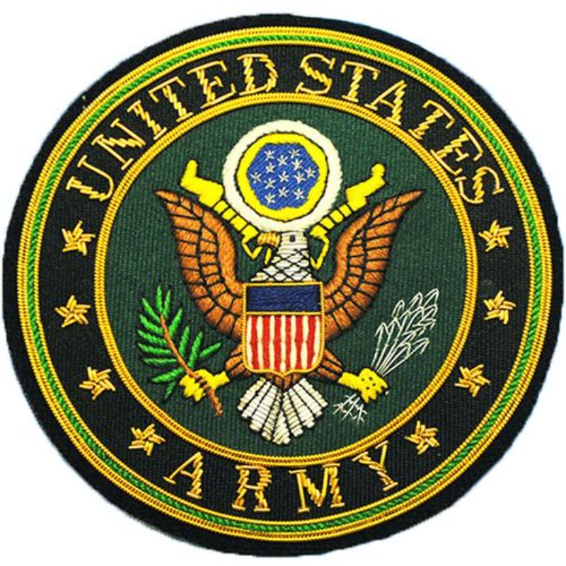 PM7509 Patch - Army Symbol, Gold Bullion - Large - 4 in.