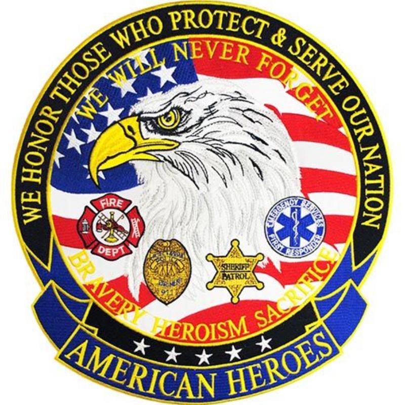 PM9051 Patch - American Heroes - Extra Large - 12.5 in.
