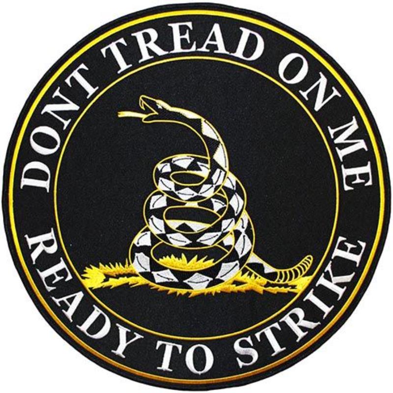 PM9074 Patch - Dont Tread on Me - Black - 12 in.