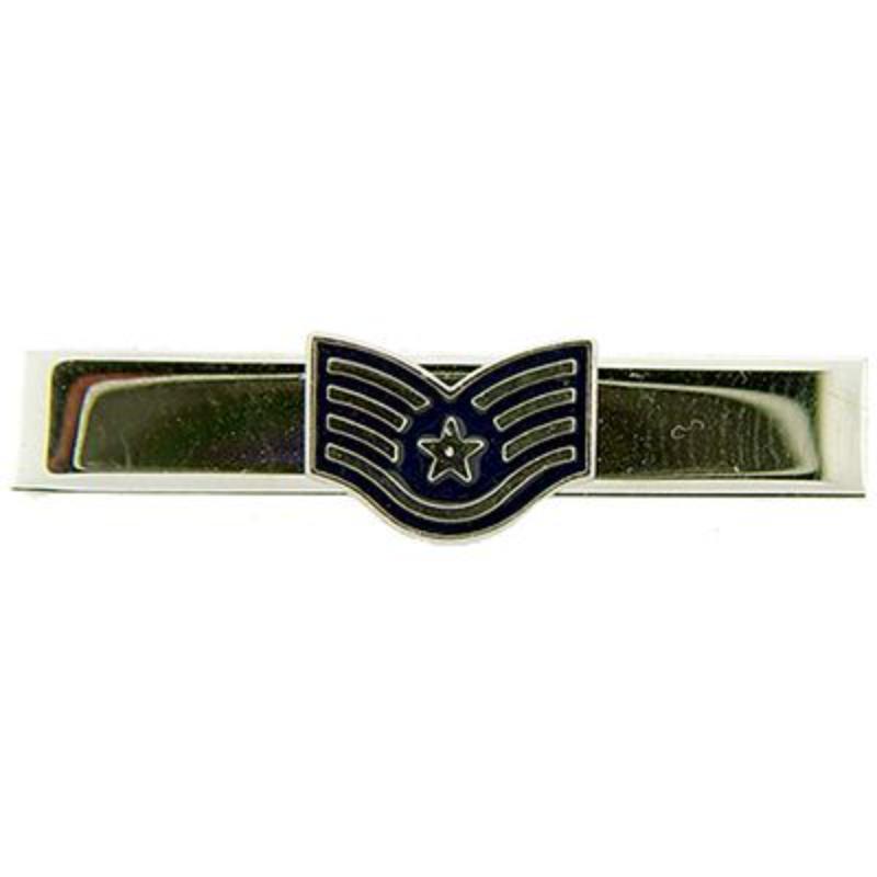 USAF E5 Tie Clasp - Silver - 1.5 in. - Durable Military Design