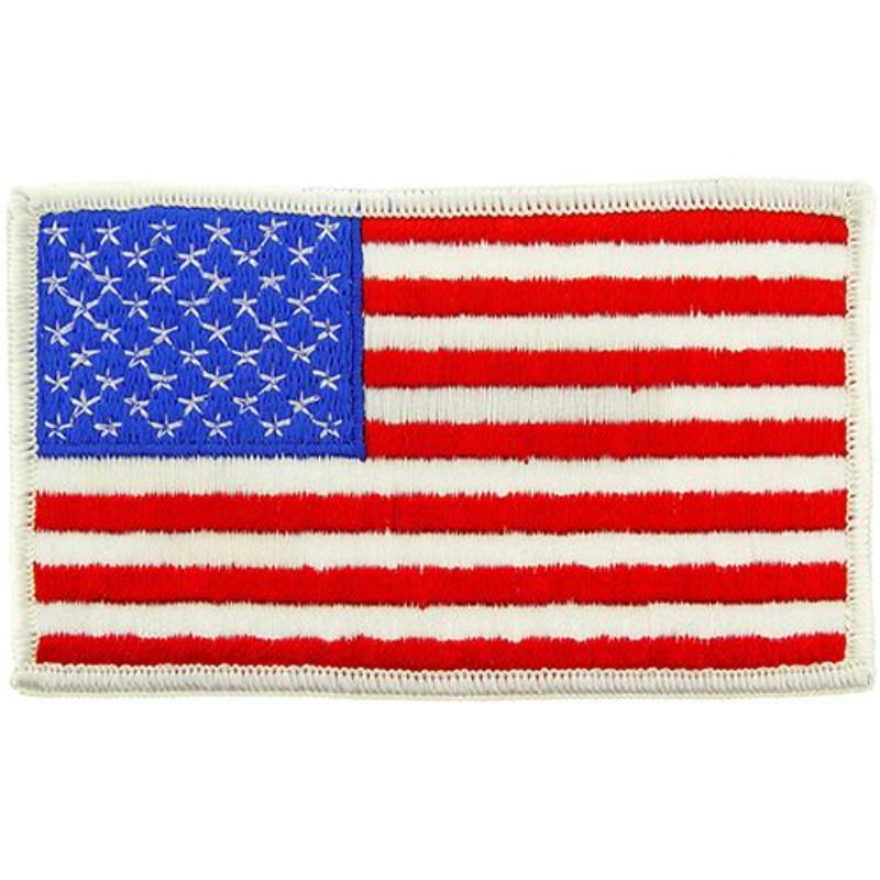 PM7000 Patch - Flag, USA, White - Large - 4.88 in.