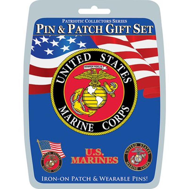 Picture of Eagle Emblems DIS0001 Gift Set - U.S.Marines - 3 Pins & 1 Patch
