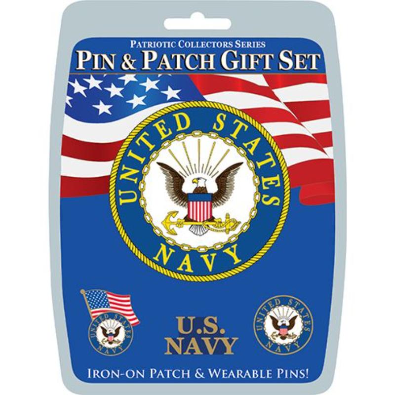 Picture of Eagle Emblems DIS0004 Gift Set - U.S.Navy - 3 Pins & 1 Patch