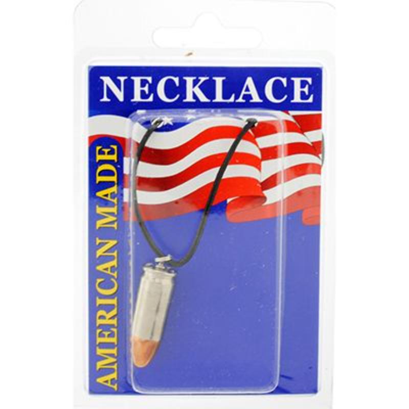 Picture of Eagle Emblems NC9489 Necklace - Bullet&#44; 9 mm - Nickel