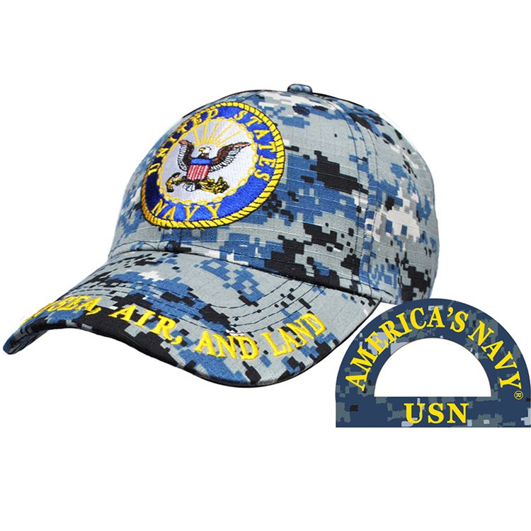 CP00215 Cap - USN Logo - Camo