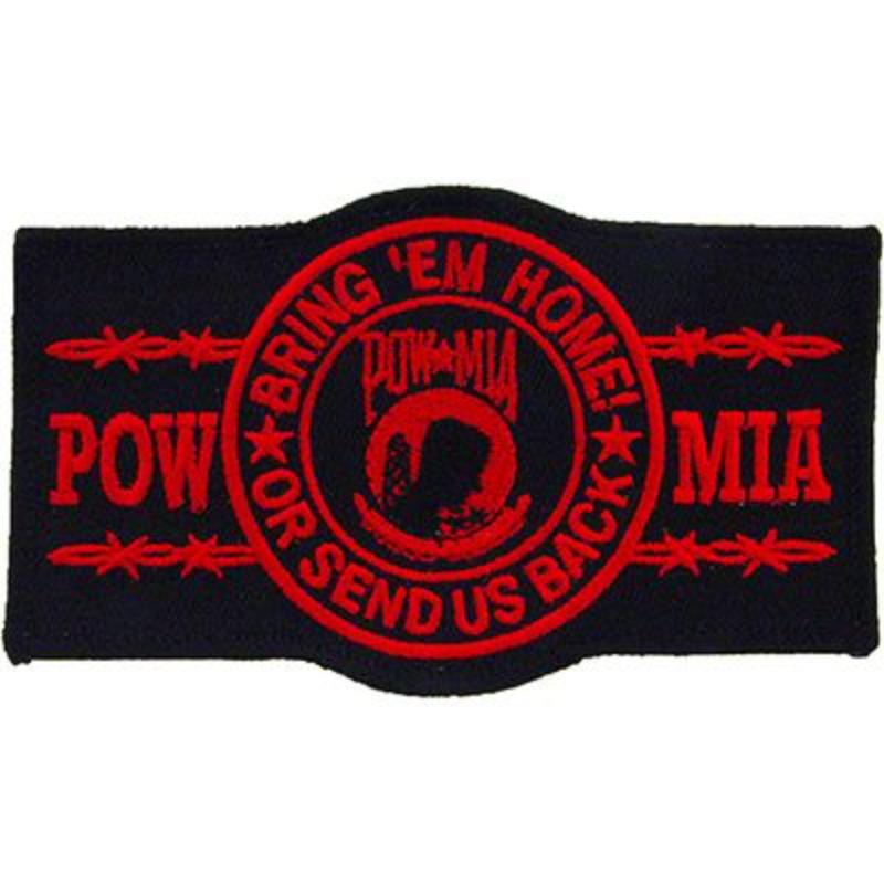 PM1218 Patch - Pow Mia, Bring EM HM, Red - 4.25 in.