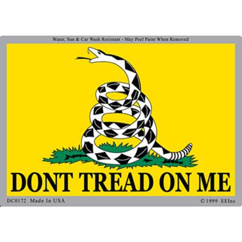 DC0172 Sticker - Dont Tread on Me - 3 x 4.25 in.