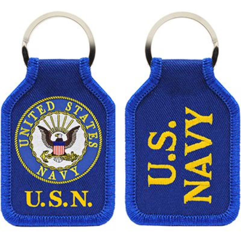 KC0195 Key Ring - USN Logo - Embark - 1.88 x 2.75 in.