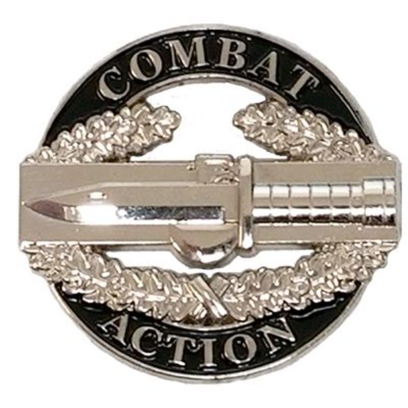P16273 Pin - Army, Cab Round - Silver - 1.63 in.