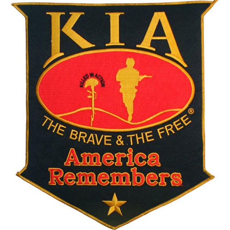 PM9100 Patch - Kia America Remembers - Gold Star Honor - Extra Large - 12 in.