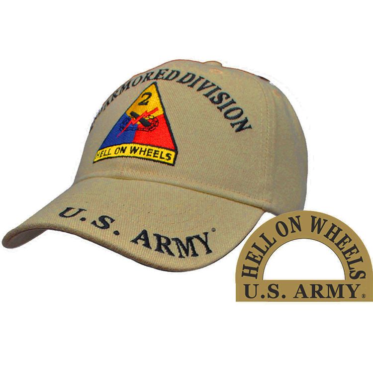 CP00142 Cap - Army, 2nd Armor Division - Dark Desert