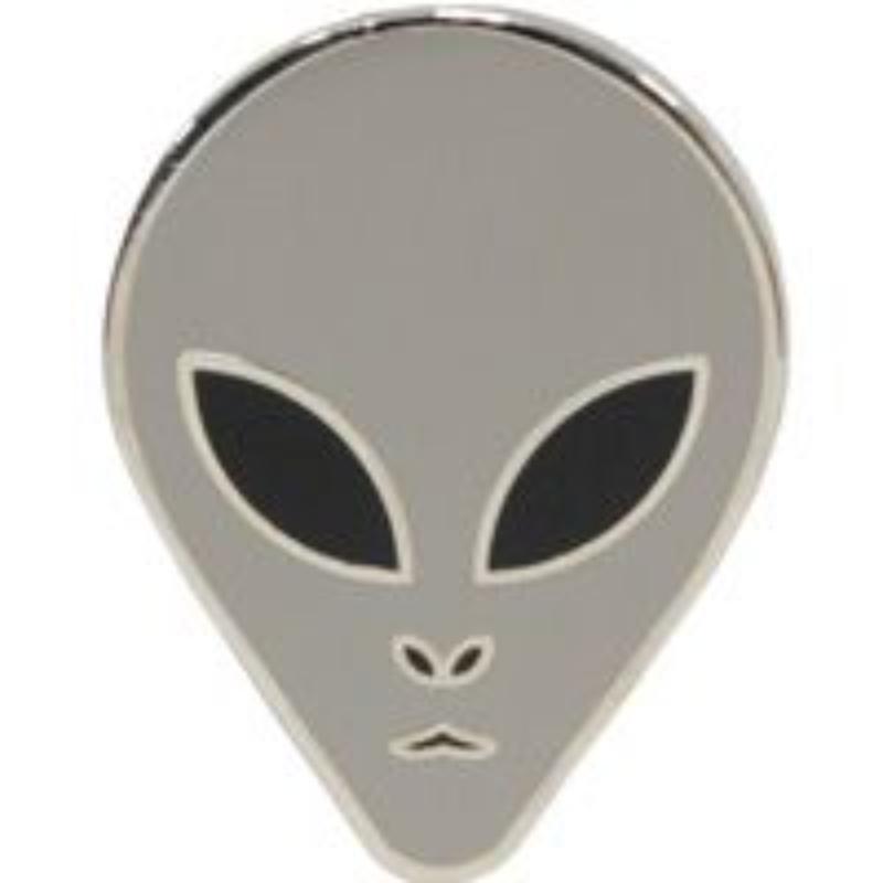 P06848 Pin - Alien, Grey - 1 in.