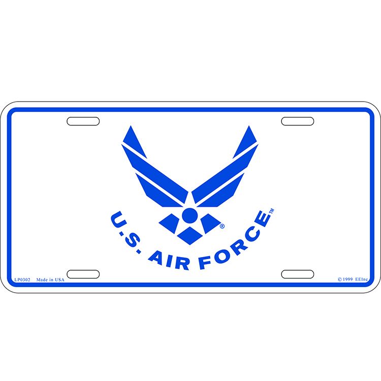 LP0302 License Plate Frame - USAF Symbol III - 6 x 12 in.