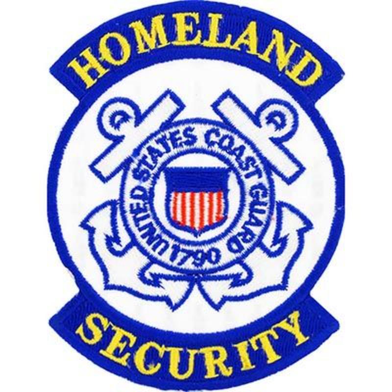 PM0971 Patch - United States Coast Guard, Logo, Homeland Security - 3.88 in.