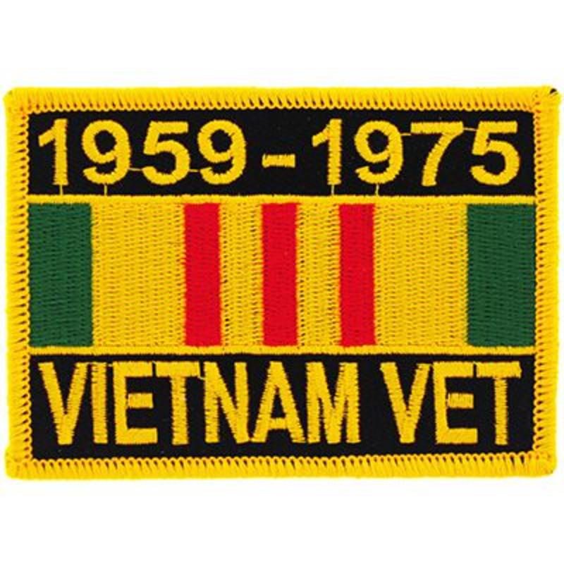Vietnam Service Ribbon Patch - Multi-Color - 3.5 x 2.5 in. - Durable Fabric