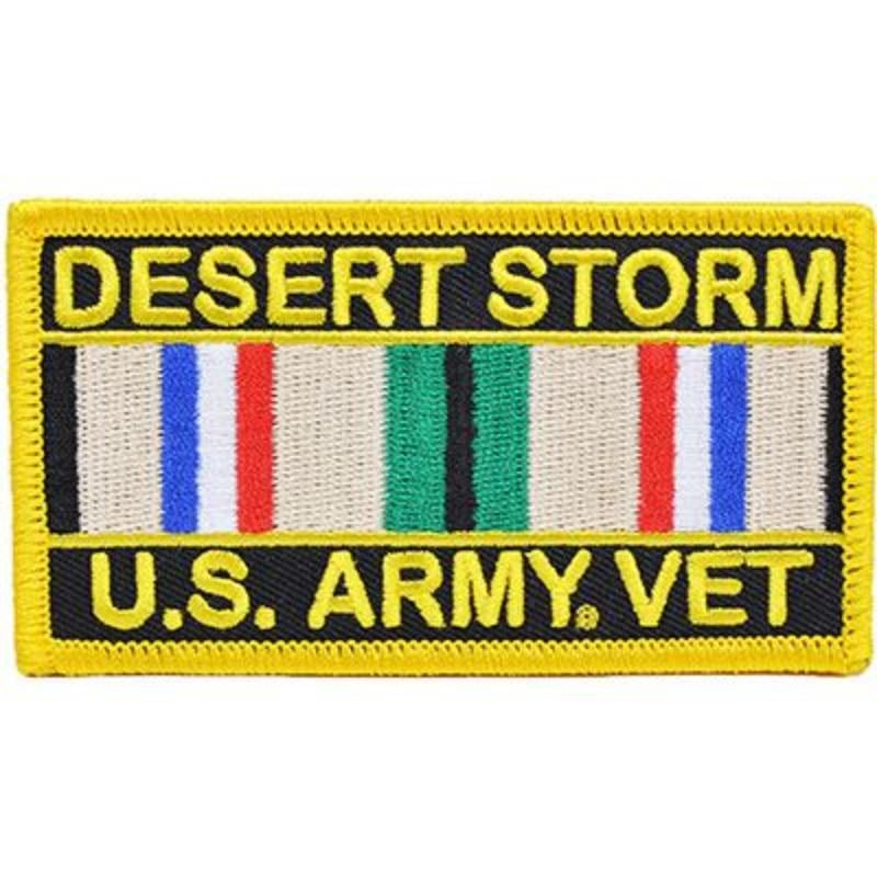 Desert Storm Army Patch - 4 x 2.13 in. - Durable Embroidered Design